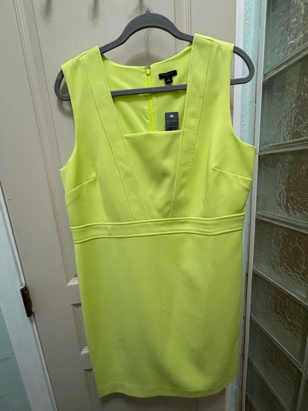 Ann Taylor Lime Sheath Dress NWT Size 14P